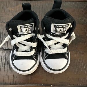Converse Kids Black and White Sneakers